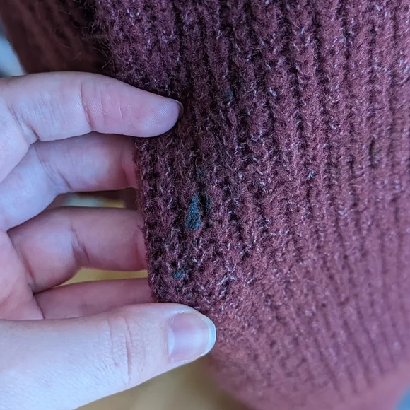 Maroon Cardigan with big Buttons - Picture 5 of 5